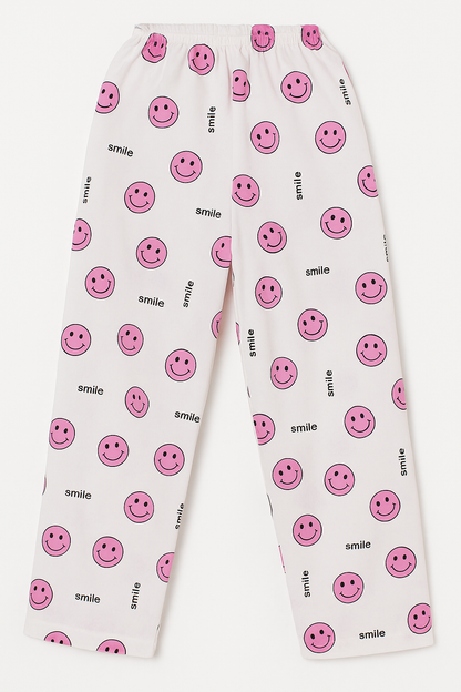 Unisex Printed Top and Bottom Pyjamas Night Dress