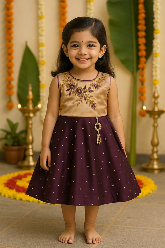 Baby Girls Embroidered Ethnic Dress