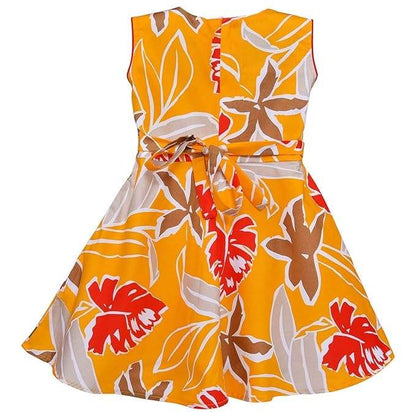 Girls Pure Cotton Printed Summer Casual Dress