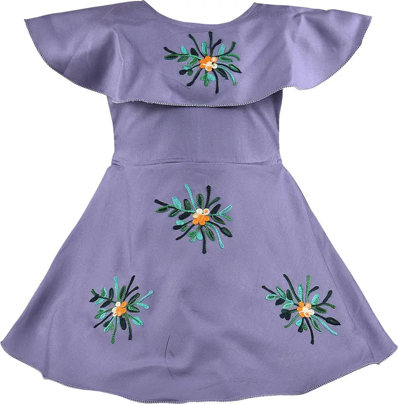 Girls Midi/Knee Length Casual Dress