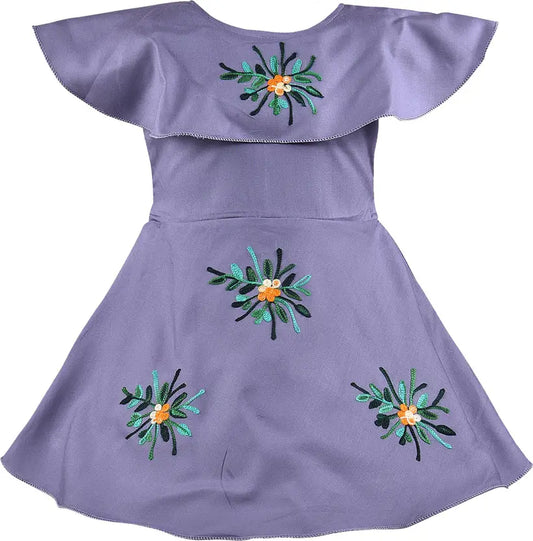 Girls Midi/Knee Length Casual Dress