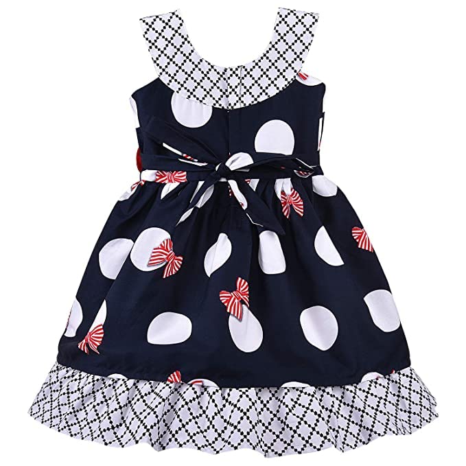 Girls Pure Cotton Printed Summer Casual Dress