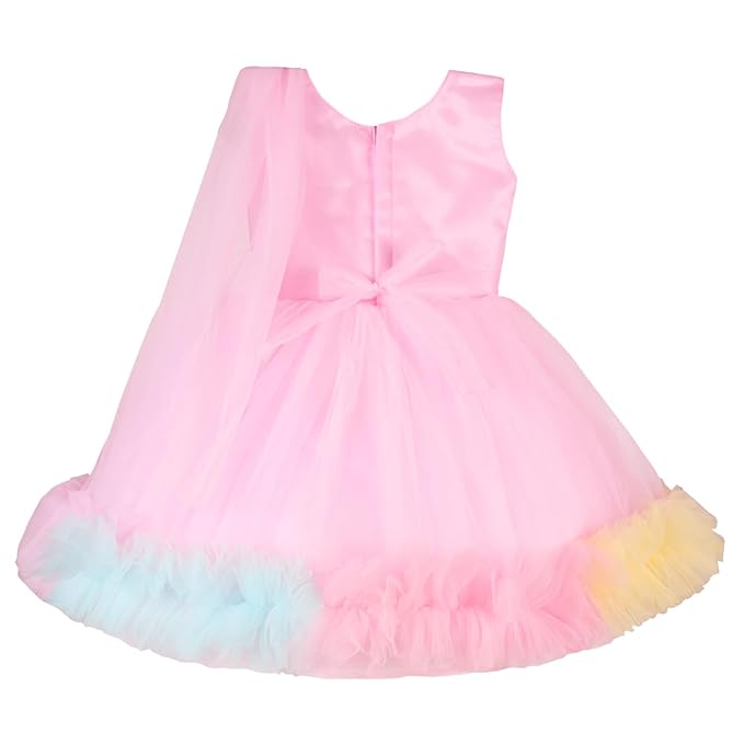 Girls Floral Party Net dress