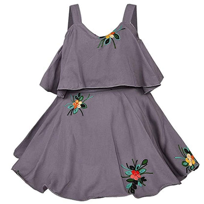 Baby Girls Grey Frock Dress