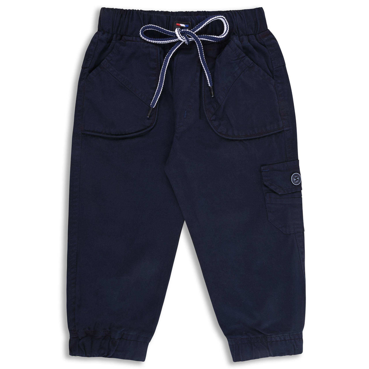 Boys Cargo Cotton Elastic Trouser