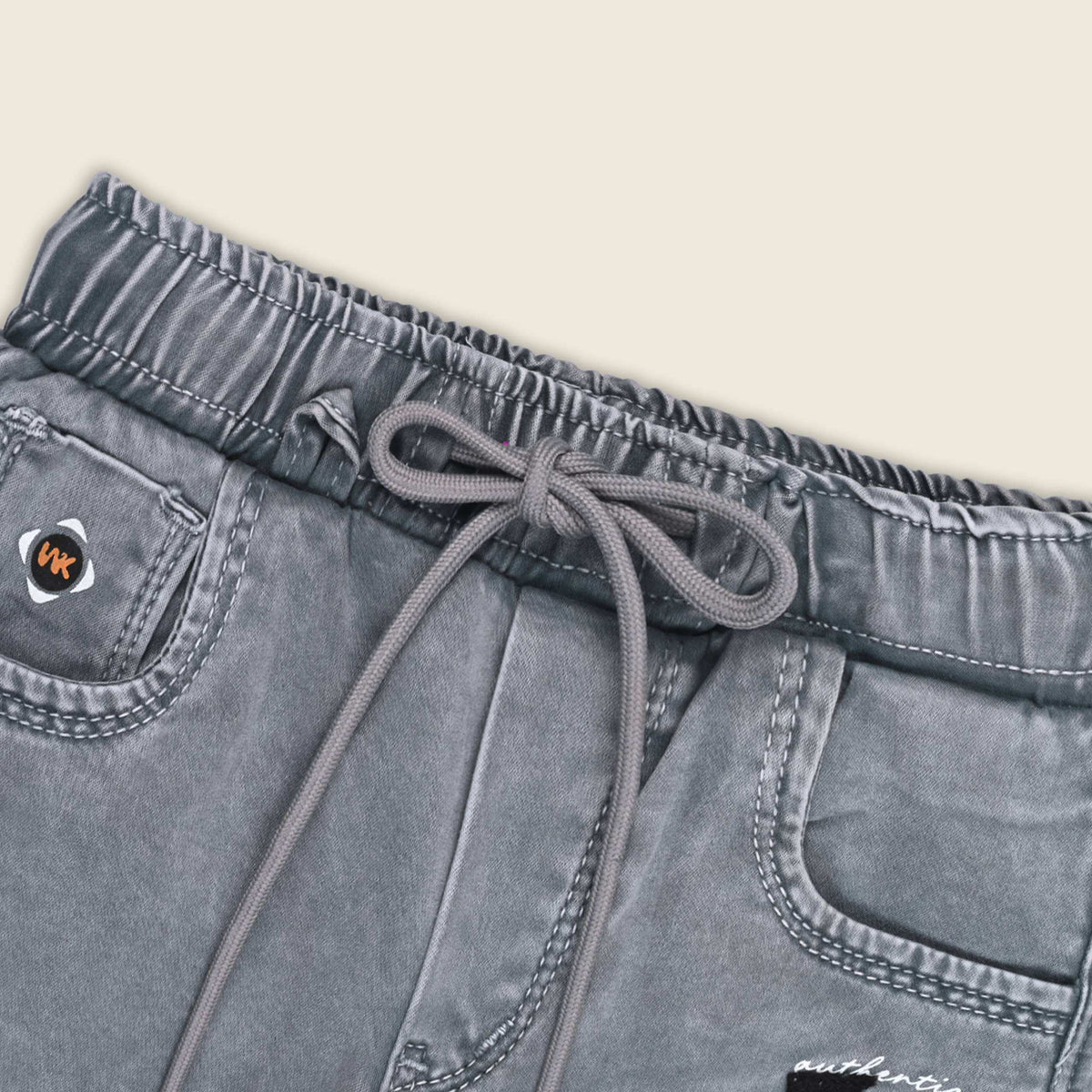 Boys Denim Cargo Jogger Jeans with Side Pockets