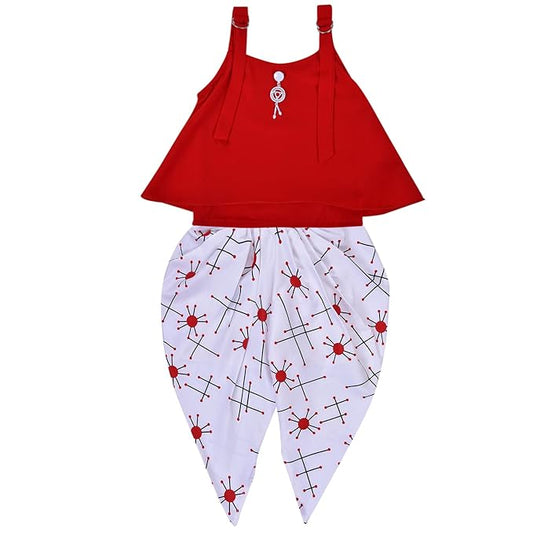 Baby Girls Top and Dhoti Pant Dress For Girls