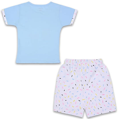 Girls Ice Cream Printed Clothing Set