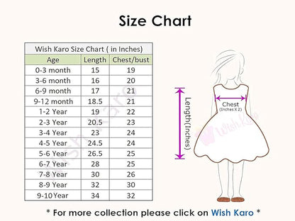 Girls Embroidered Knee length Satin dress