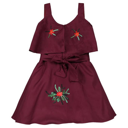 Wish Karo Baby Girls Frock Dress-(csl244nbnw_Navy Blue_1-2yrs)