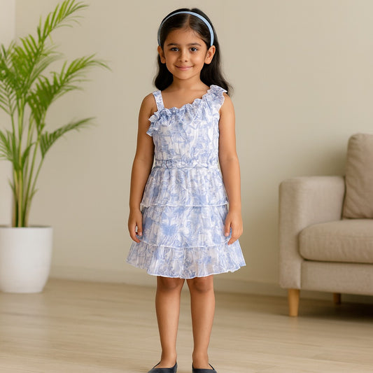 Baby Girls Floral Elegance/Ruffle sleeves