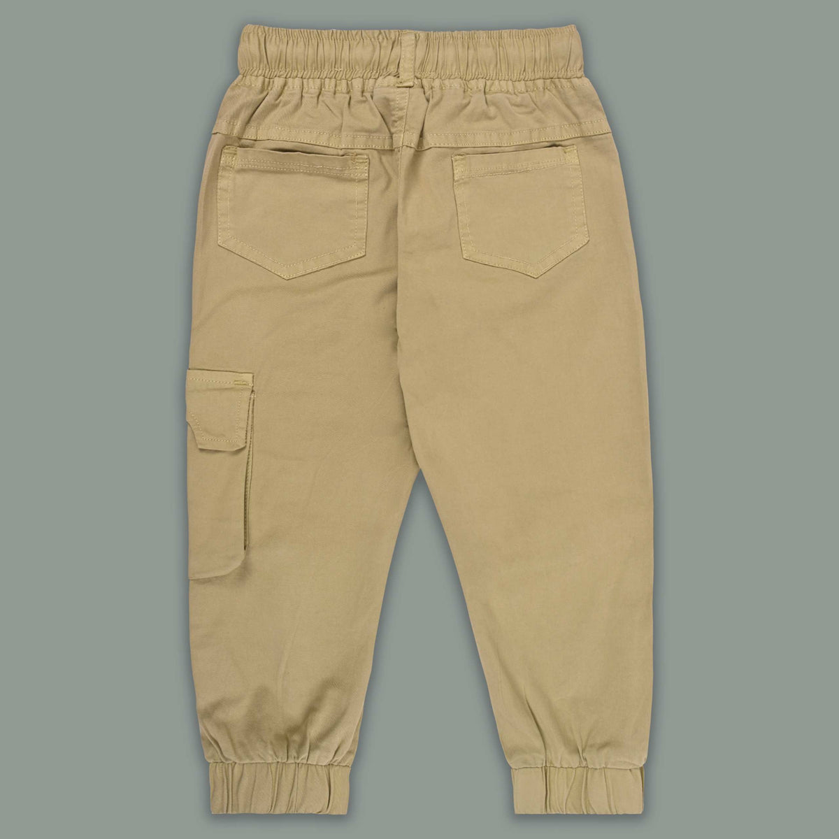 Boys Cotton Denim Cargo Joggers â€“ Printed Pants