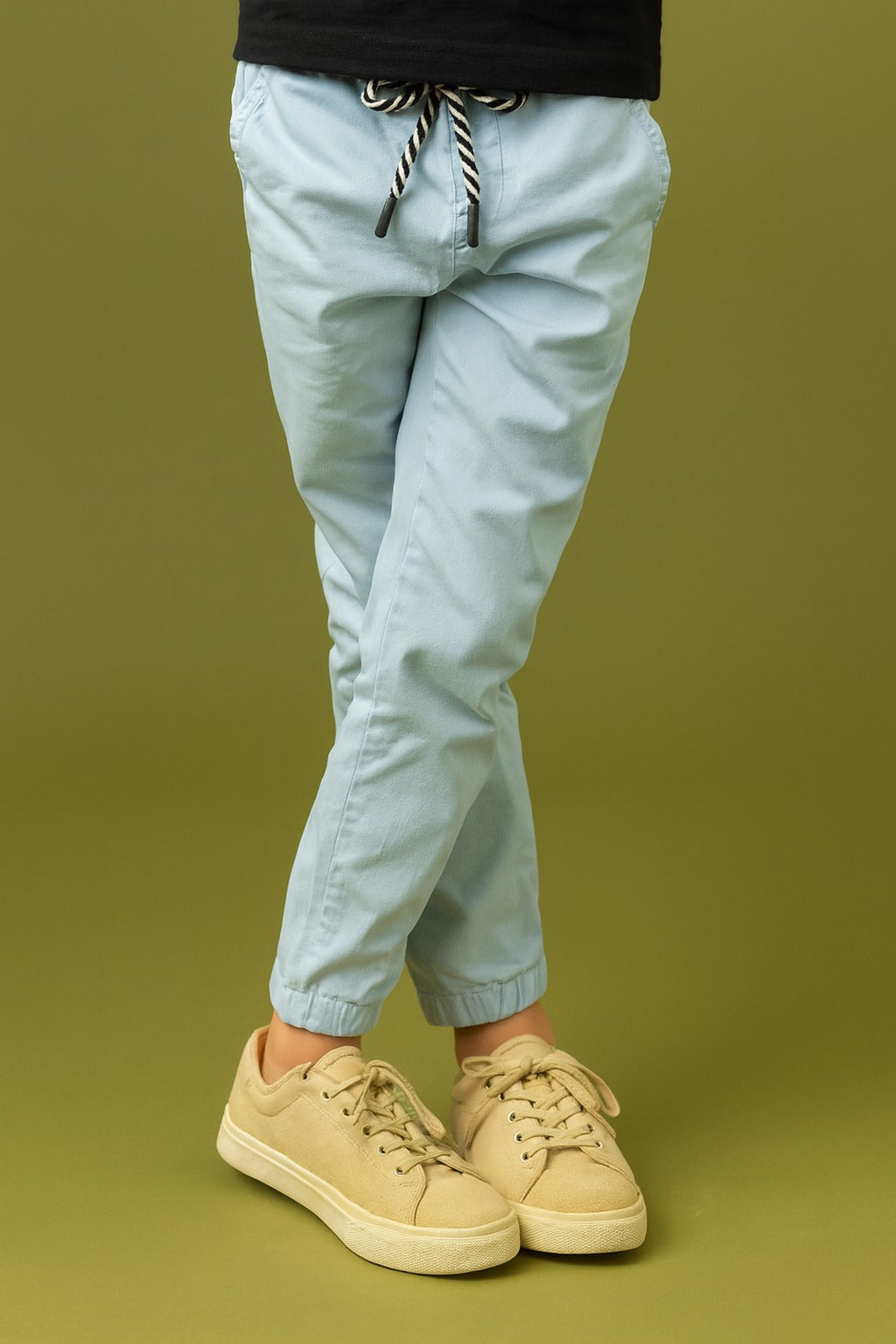 Boys Cotton Solid Tapered Fit Casual Jeans