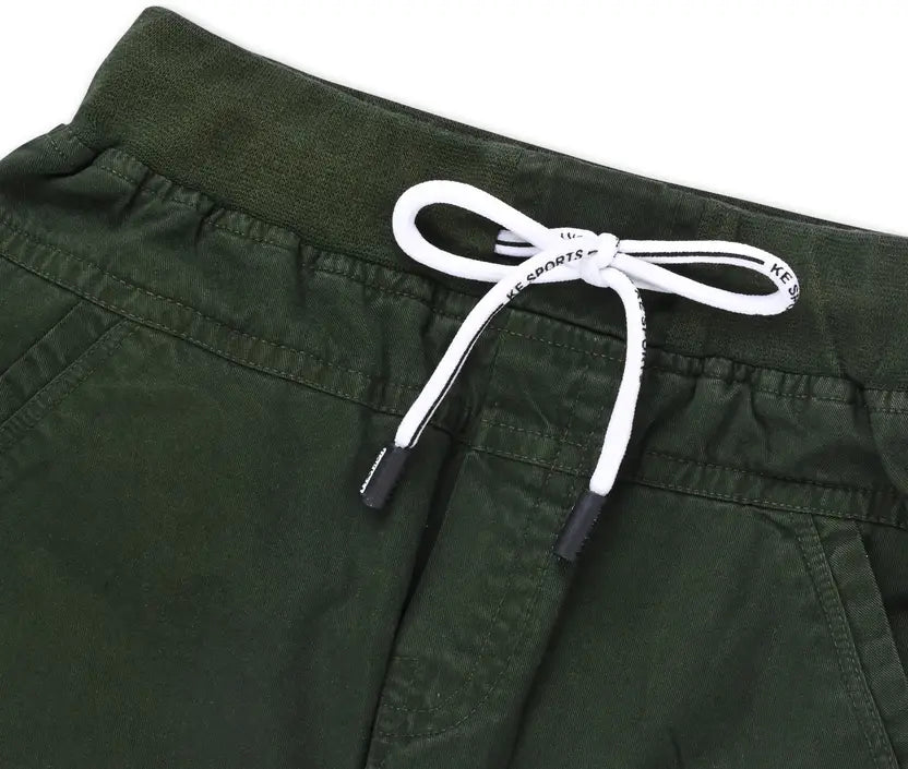 Boys Cargo Cotton Elastic Trouser