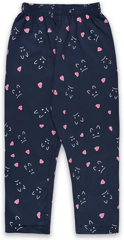 Unisex Cotton Tshirt and Trouser Nightsuit Set