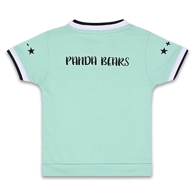 Boys Panda Printed Cotton Clothing Set Dress