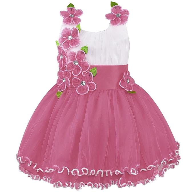 Girls Knee Length A-Line Frock Dress