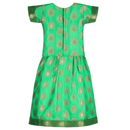 Buy Premium Baby Girls Silk Pattu Pavadai Dress Online