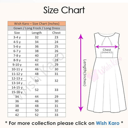 Wish Karo Baby Girls Partywear Frocks Dress For Girls (fe2916rd)