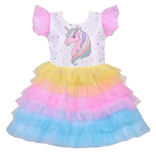 Baby Girls Frock Unicorn Dress