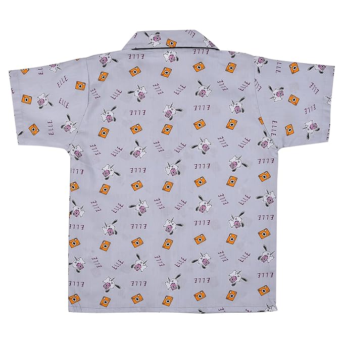 Unisex Printed Top and Bottom Pyjamas Night Dress
