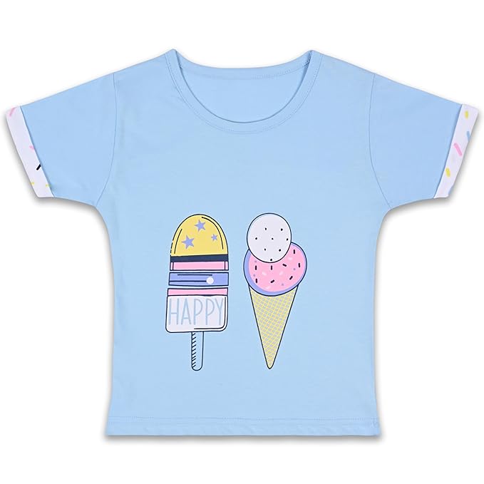 Girls Ice Cream Printed Clothing Set