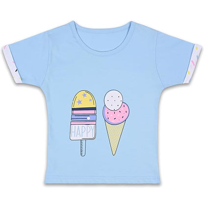 Girls Ice Cream Printed Clothing Set