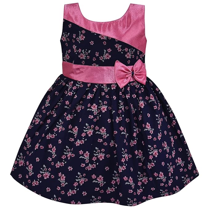 Girls Floral Printed Cotton Summer Dress