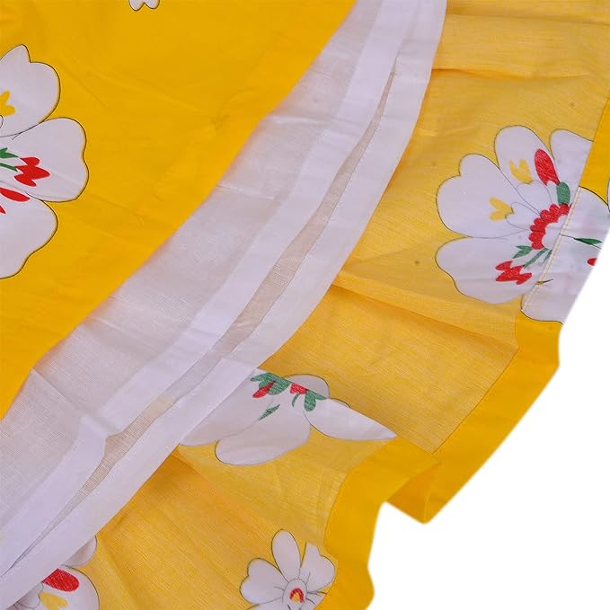 Girls Floral Printed dress with Ruffled sleeve summer frock