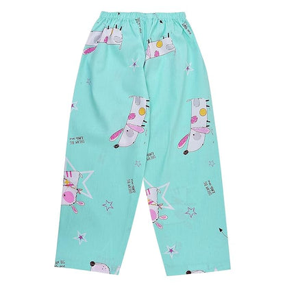 Unisex Printed Top and Bottom Pyjamas Night Dress