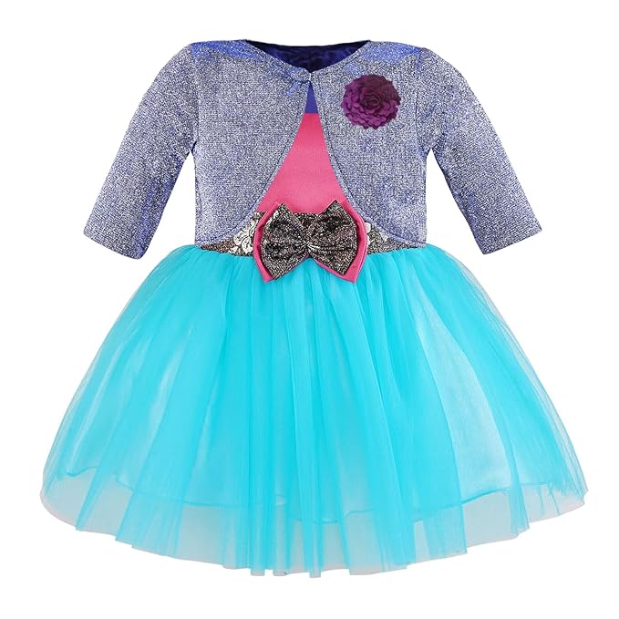 Wish Karo baby girls partywear frocks dress for girls fe3132bluJKTBLUL