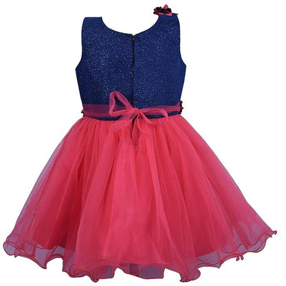 Girls Frock With Flower Design