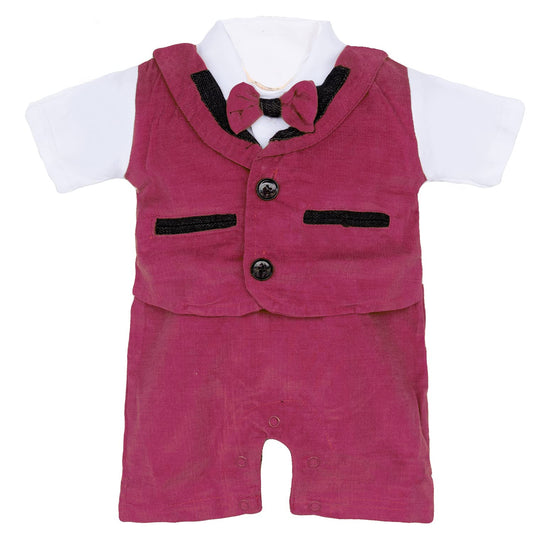 Boys Rompers With Bow-Tie