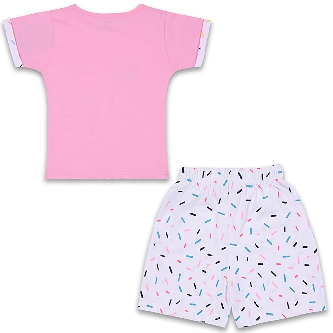 Girls Ice Cream Printed Clothing Set
