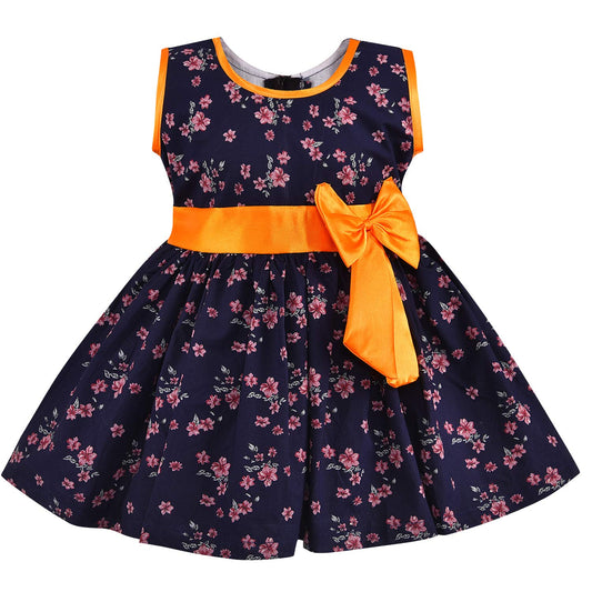 Girls Cotton Floral Summer Dress
