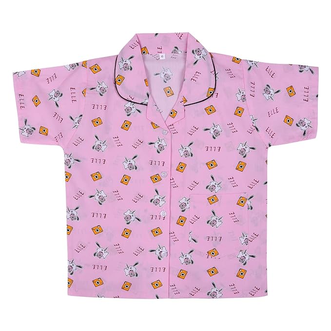 Unisex Printed Top and Bottom Pyjamas Night Dress