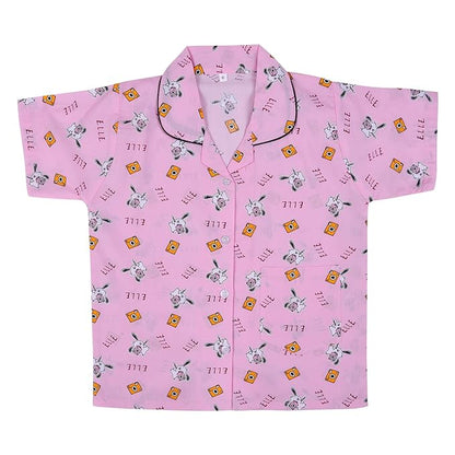 Unisex Printed Top and Bottom Pyjamas Night Dress