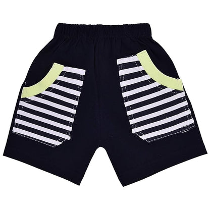 Baby Boys Striped Teddy Bear Detailed Clothing Set