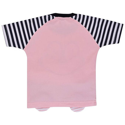Baby Boys Striped Teddy Bear Detailed Clothing Set