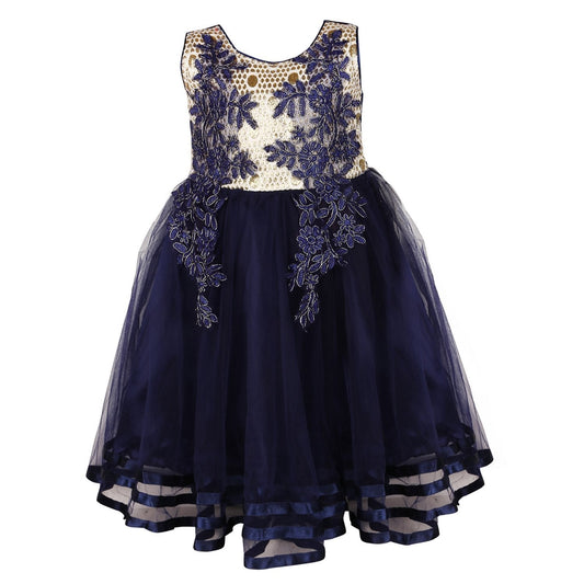 Girls Long Frock  LF52nb -  Wish Karo Dresses