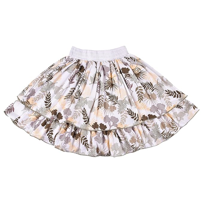 Baby Girls Casual Printed Top and Skirt For Girls