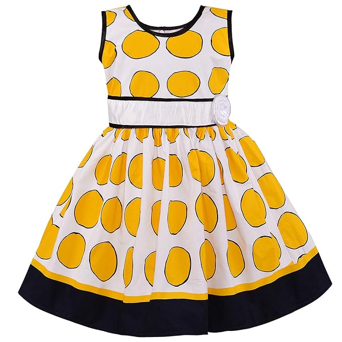 Girls Polka dots Printed A-line dress