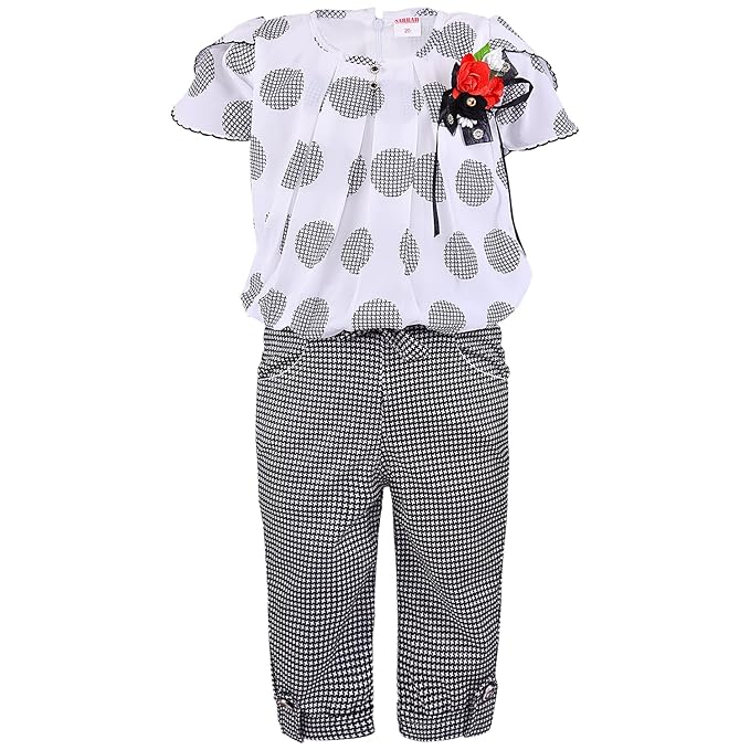 Wish Karo Baby Girls Top and Pant Dress For Girls-(csl328gry)