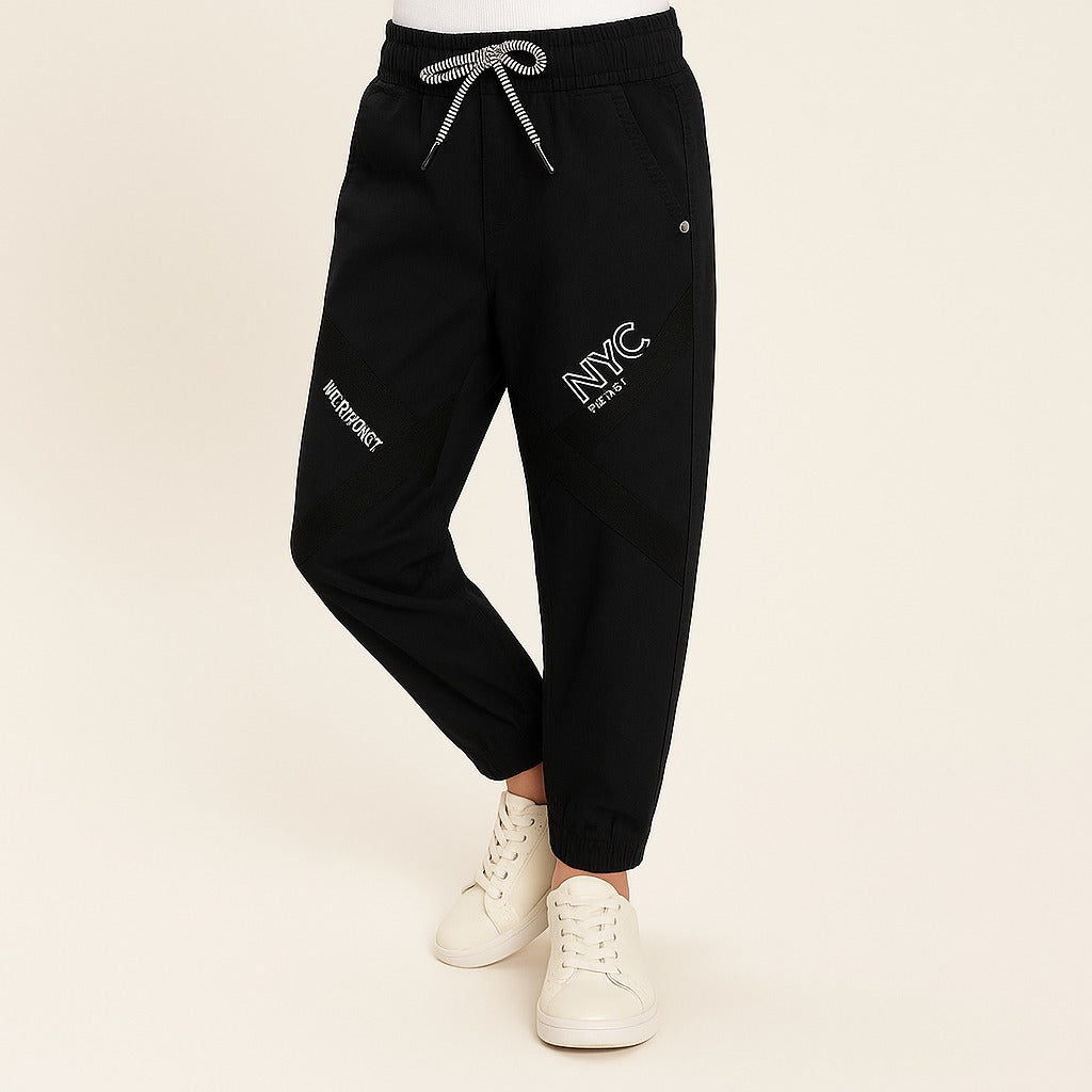 Boys Cotton Elastic Casual Trouser