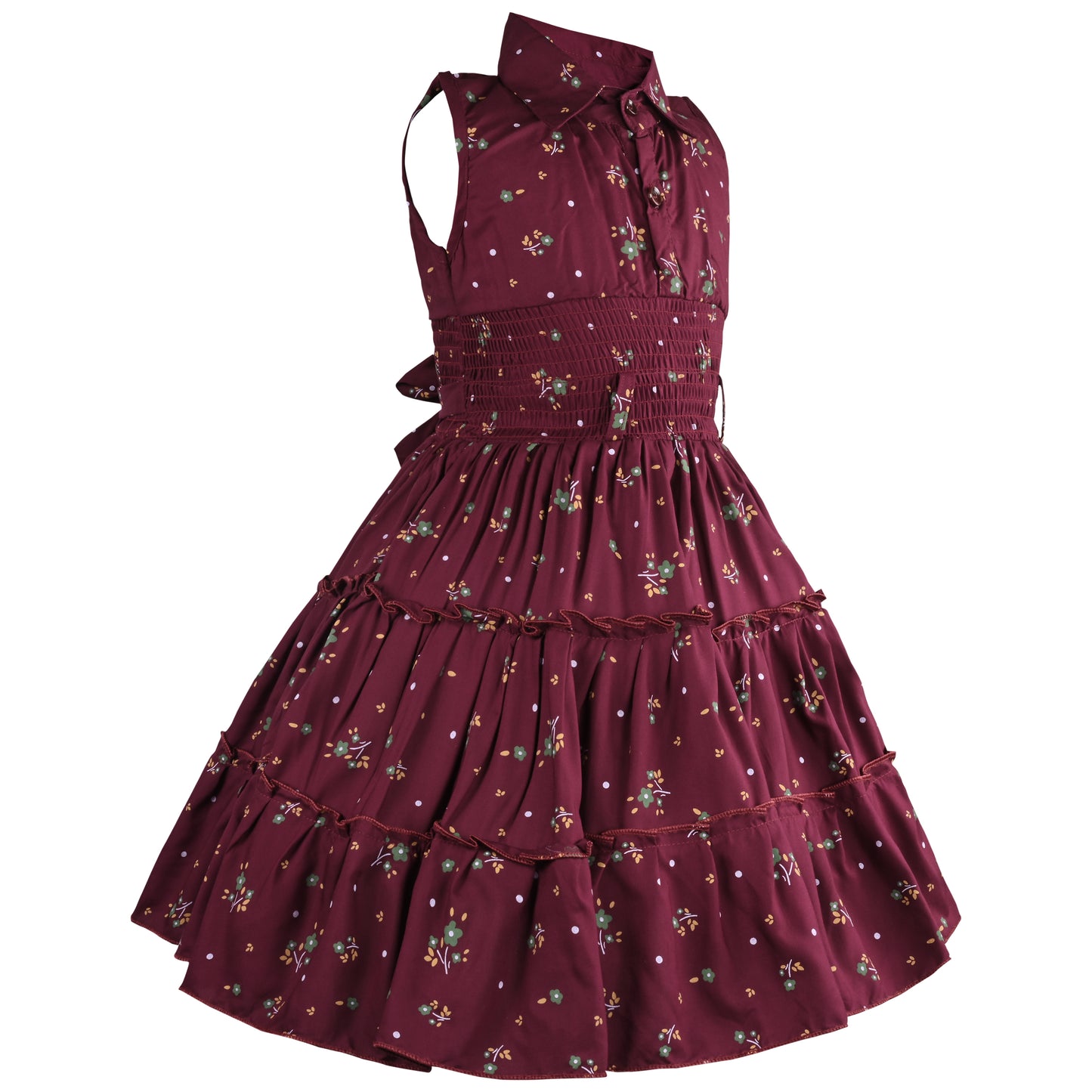 Girls Floral Printed Dress