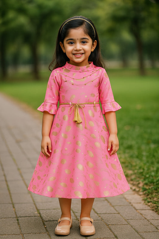 Girls Party Wear Dress - fm03pnk
