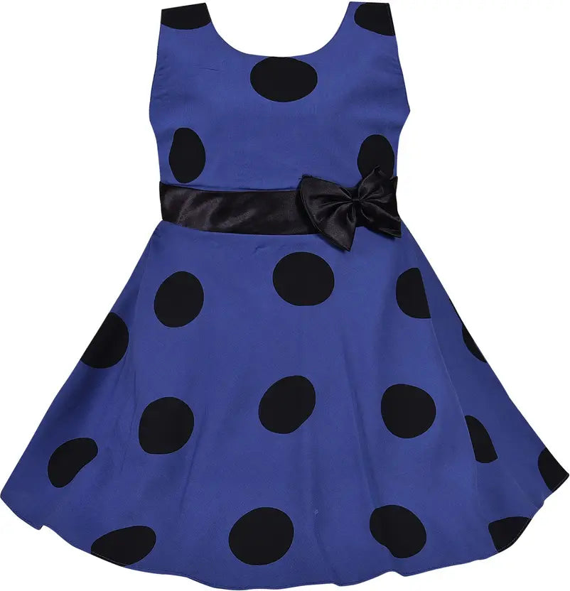 Baby Girls Midi/Knee Length Casual Dress ctn513blu