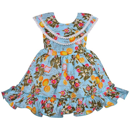 Buy Premium Blue Baby Girls Cotton Summer Dress Online