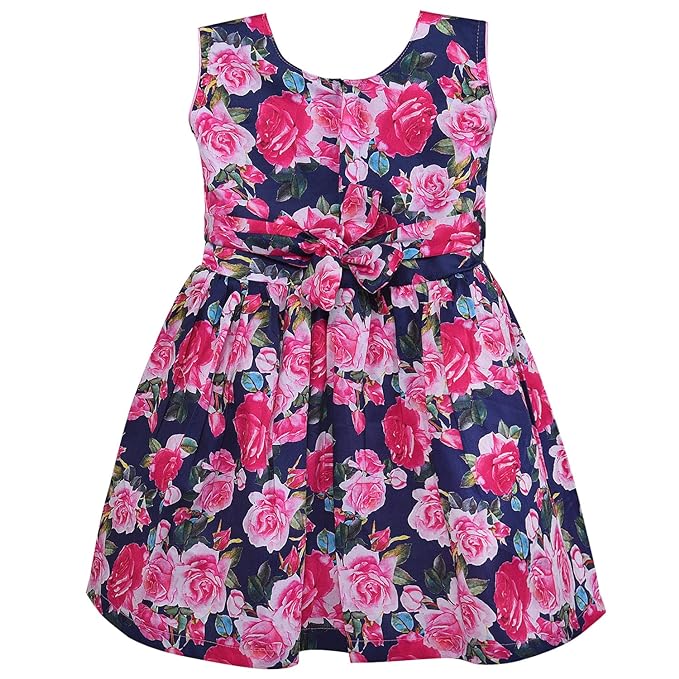 Girls Cotton Printed Summer Casual Dress
