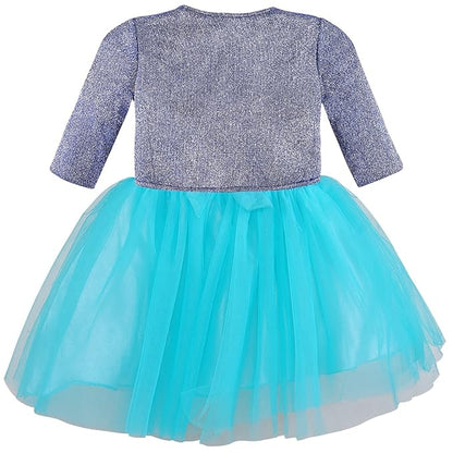 Wish Karo baby girls partywear frocks dress for girls fe3132bluJKTBLUL